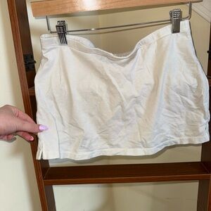 Urban Outfitters White Cotton Mini Skirt
